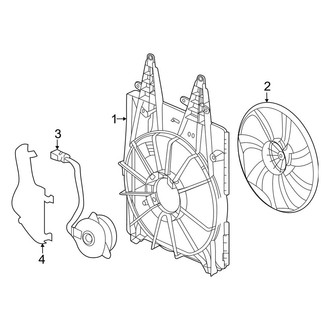 Honda OE - Air Conditioner & Heater - Condenser Fan