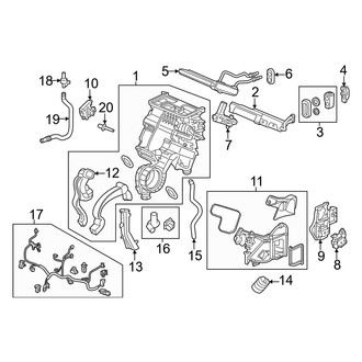 Honda OE - Air Conditioner & Heater - Evaporator & Heater Components