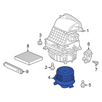 Honda OE - Front HVAC Blower Motor Assembly