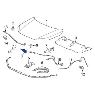 Honda OE - Front Right Hood Latch