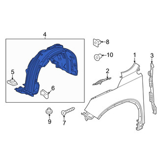 Honda OE - Front Right Fender Splash Shield