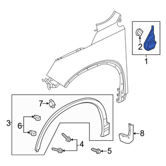 Honda OE - Front Left Fender Molding