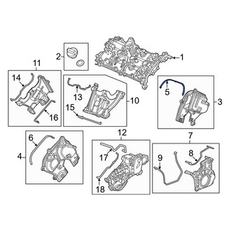 Honda OE - Left Upper Engine Timing Cover Gasket