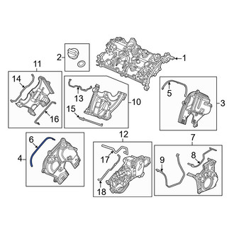 Honda OE - Center Engine Timing Cover Gasket