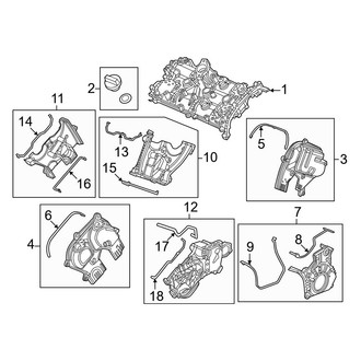 Honda OE - Engine / Transaxle - Valve & Timing Covers (Elite / EX-L / LX / Sport / Touring / TrailSport)
