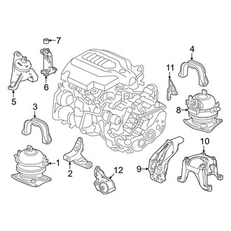 Honda OE - Engine / Transaxle - Engine & Transmission Mounting