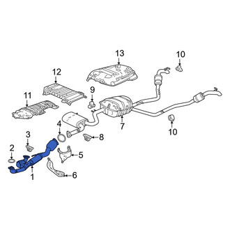 Honda OE - Exhaust Crossover Pipe