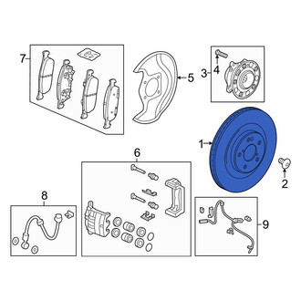 Honda OE - Front Disc Brake Rotor
