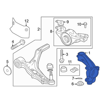 Honda OE - Front Right Steering Knuckle
