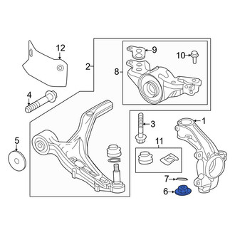 Honda OE - Suspension Ball Joint Nut & Washer