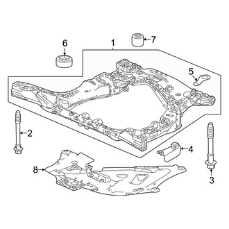 Honda OE - Front Suspension - Suspension Mounting