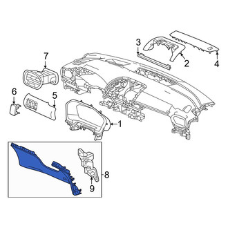 Honda OE - Left Instrument Panel Knee Bolster