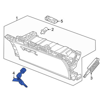 Honda OE - Front Glove Box Lock Kit