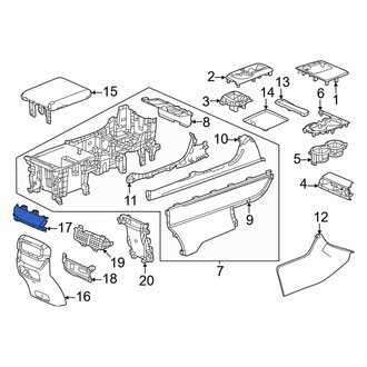 Honda OE - Rear Console Trim Panel