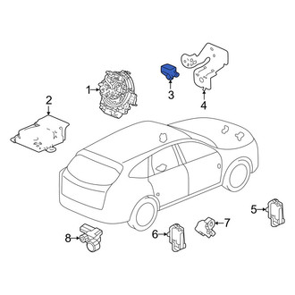 Honda OE - Center Rear Air Bag Impact Sensor