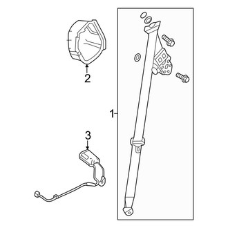 Honda OE - Restraint Systems - Second Row Seat Belts (With Captains Chairs)