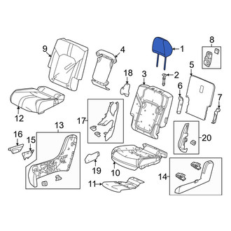 Honda OE - Center Right Headrest
