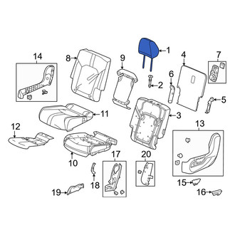 Honda OE - Center Left Headrest