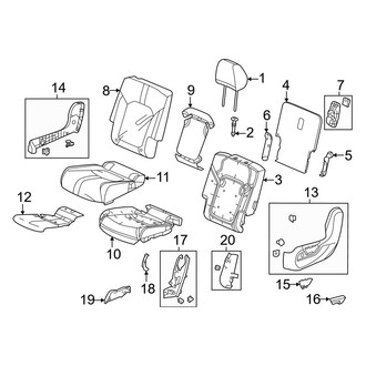 Honda OE - Seats & Tracks - Second Row Seats (40% Side, Left, W/O Captains Chairs)