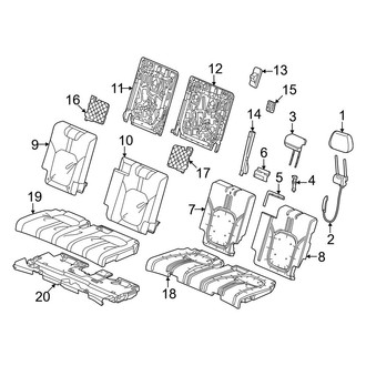 Honda OE - Seats & Tracks - Third Row Seats (Cushions & Pads)