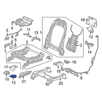 Honda OE - Front Right Lower Temperature Controlled Seat Blower Motor