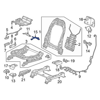 Honda OE - Front Right Lower Temperature Controlled Seat Blower Motor Bracket