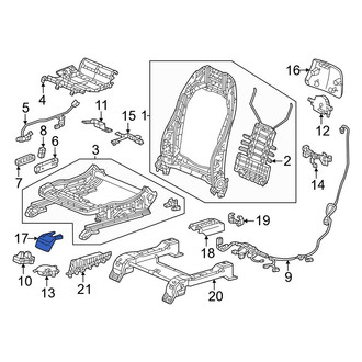 Honda OE - Seat Track Cover