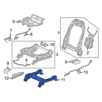Honda OE - Front Right Seat Frame Mounting Base
