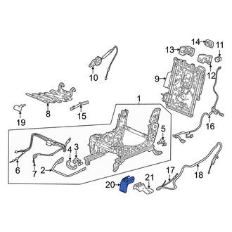 Honda OE - Seat Track Cover