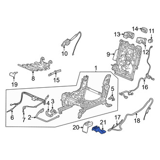 Honda OE - Seat Track Cover