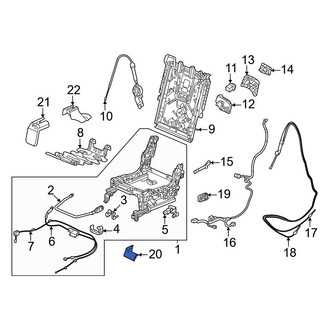 Honda OE - Seat Track Cover