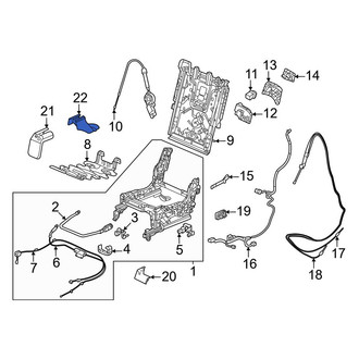 Honda OE - Seat Track Cover