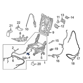 Honda OE - Seat Track Cap