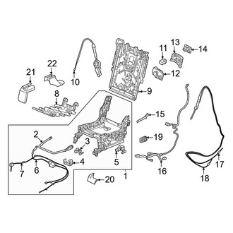 Honda OE - Seats & Tracks - Tracks & Components (40% Side, Left Second Row)