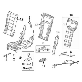 Honda OE - Seats & Tracks - Tracks & Components (20% Side, Center Second Row)