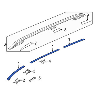 Honda OE - Right Roof Molding