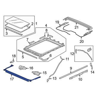 Honda OE - Front Sunroof Deflector