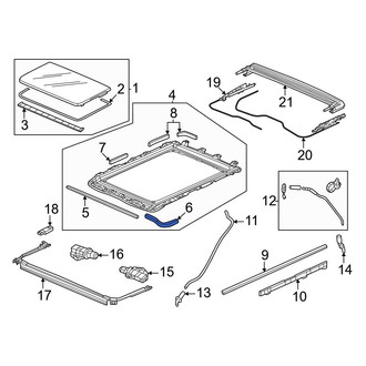 Honda OE - Outer Sunroof Frame Seal