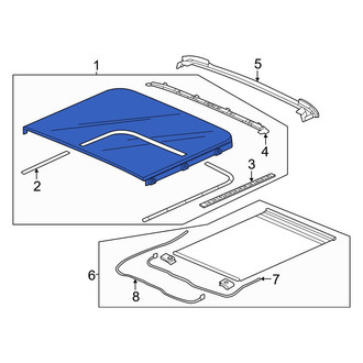 Honda OE - Rear Sunroof Glass