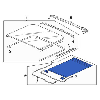 Honda OE - Rear Sunroof Cover
