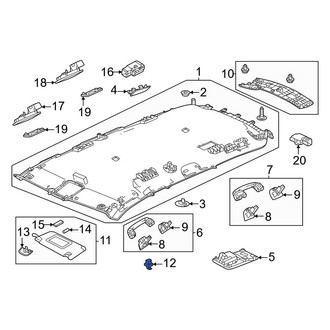 Honda OE - Right Sun Visor Holder