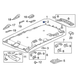 Honda OE - Rear Headliner Clip