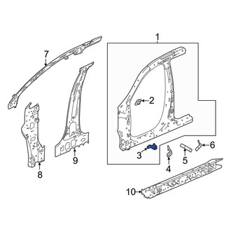 Honda OE - Right Lower Fender Bracket
