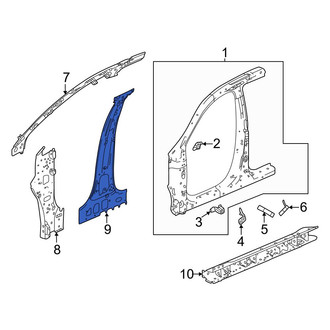 Honda OE - Right Body B-Pillar Reinforcement