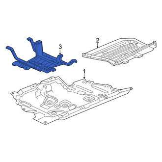 Honda OE - Front Floor Pan Splash Shield Bracket