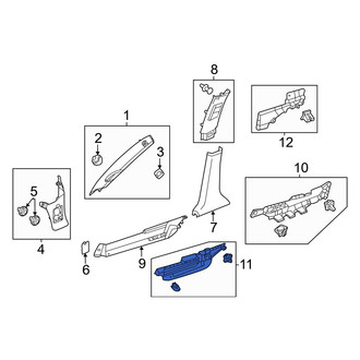 Honda OE - Rear Right Outer Door Sill Plate