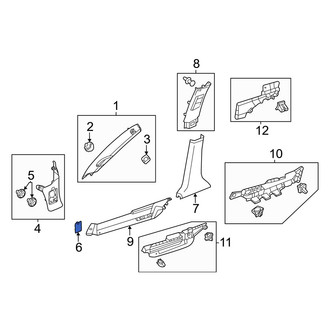 Honda OE - Kick Panel Trim Cap