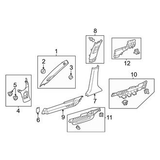 Honda OE - Pillars, Rocker & Floor - Interior Trim