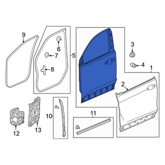 Honda OE - Front Right Door Shell