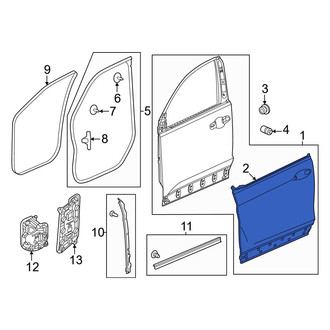 Honda OE - Front Right Outer Door Outer Panel